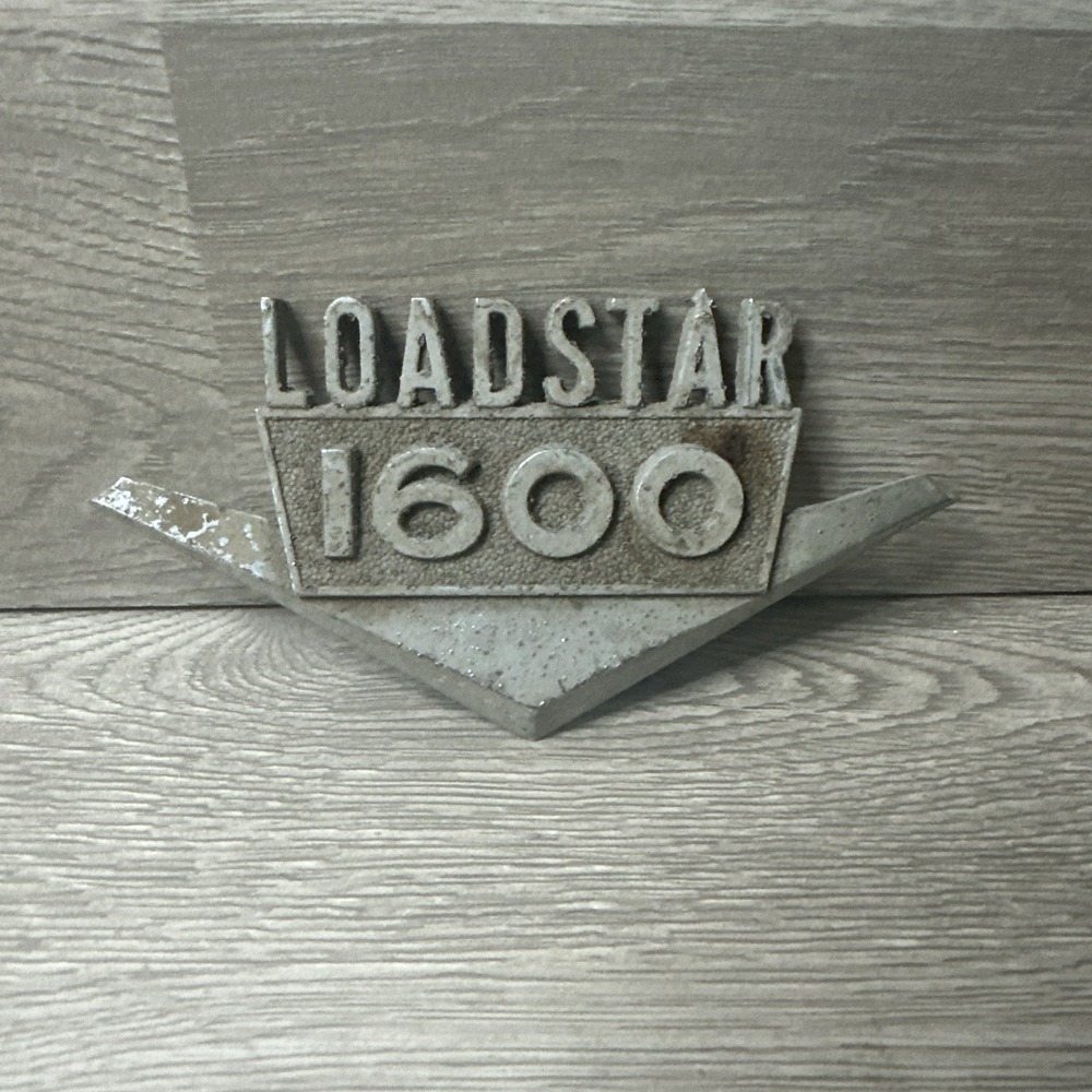 OEM Vintage International Chrome Loadstar 1600‎ Hood Fender Emblem